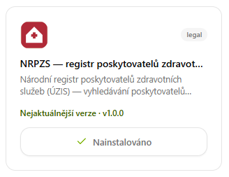 NRPZS: registr poskytovatelů zdravotních služeb