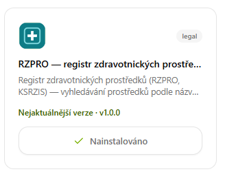 RZPRO: registr zdravotnických prostředků
