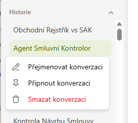 Připnutí konverzace